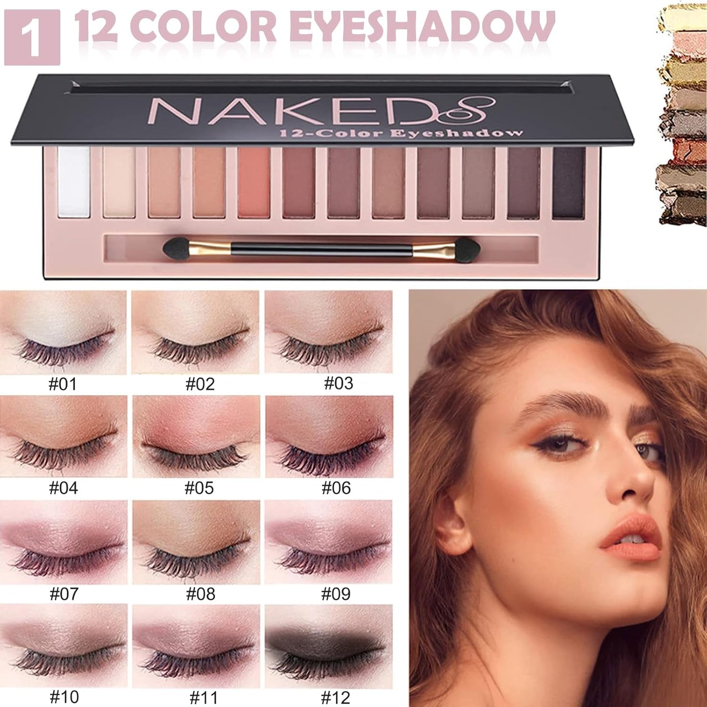 All in One Makeup Kit for Women Full Kit, Cosmetics Kit with Everything for Beginner&Professionals, Makeup Set Tween Girl, Make Up Kits for Teenagers, Makeup Gift Set for Girls, Women&Teens(12-Pink)