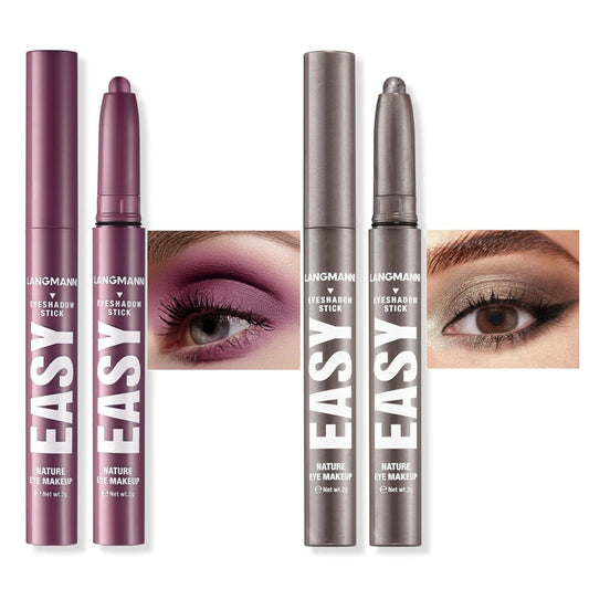 Jolilab Eyeshadow Stick Set, 8 Colors Matte Professional Bright-Colored Contouring and Highlight Stick, Cream Waterproof Long Lasting High Pigmented Eye Shadow. (2, 18-21)