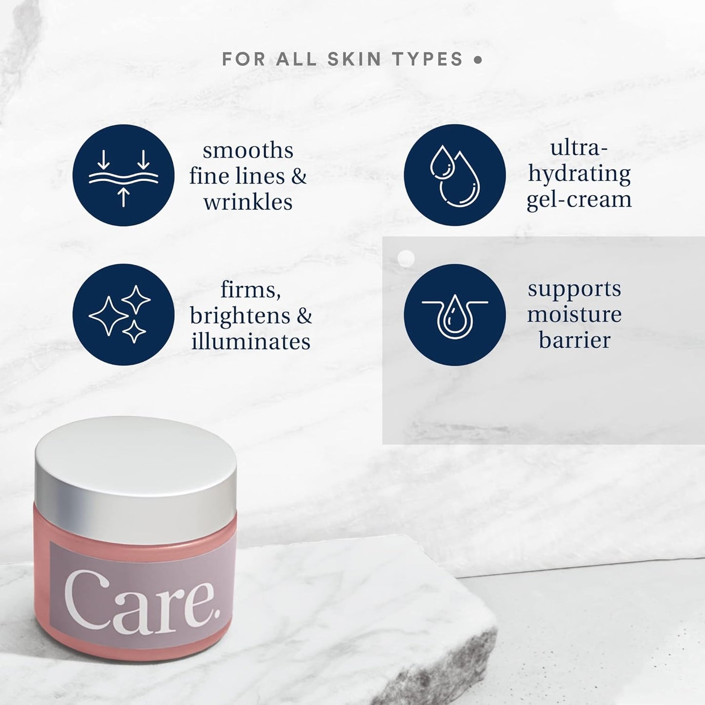 Care Skincare - Deep Moisture Fix, Hydrating Water Cream, Oil Free Face Moisturizer With Hyaluronic Acid, Fragrance Free For All Skin Types, Hydrating + Plumping 1.7 oz.