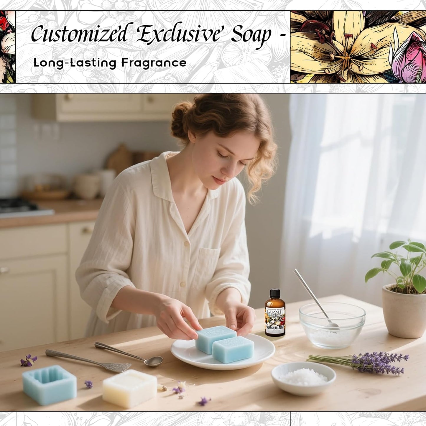 HIQILI New Challenge Fragrance Oil for Diffuser, Inspired by L.Coste Cha-llenge R-Fresh, Candle & Soap Making, Hotel Collection, Long-Lasting Scent - 1 Fl Oz