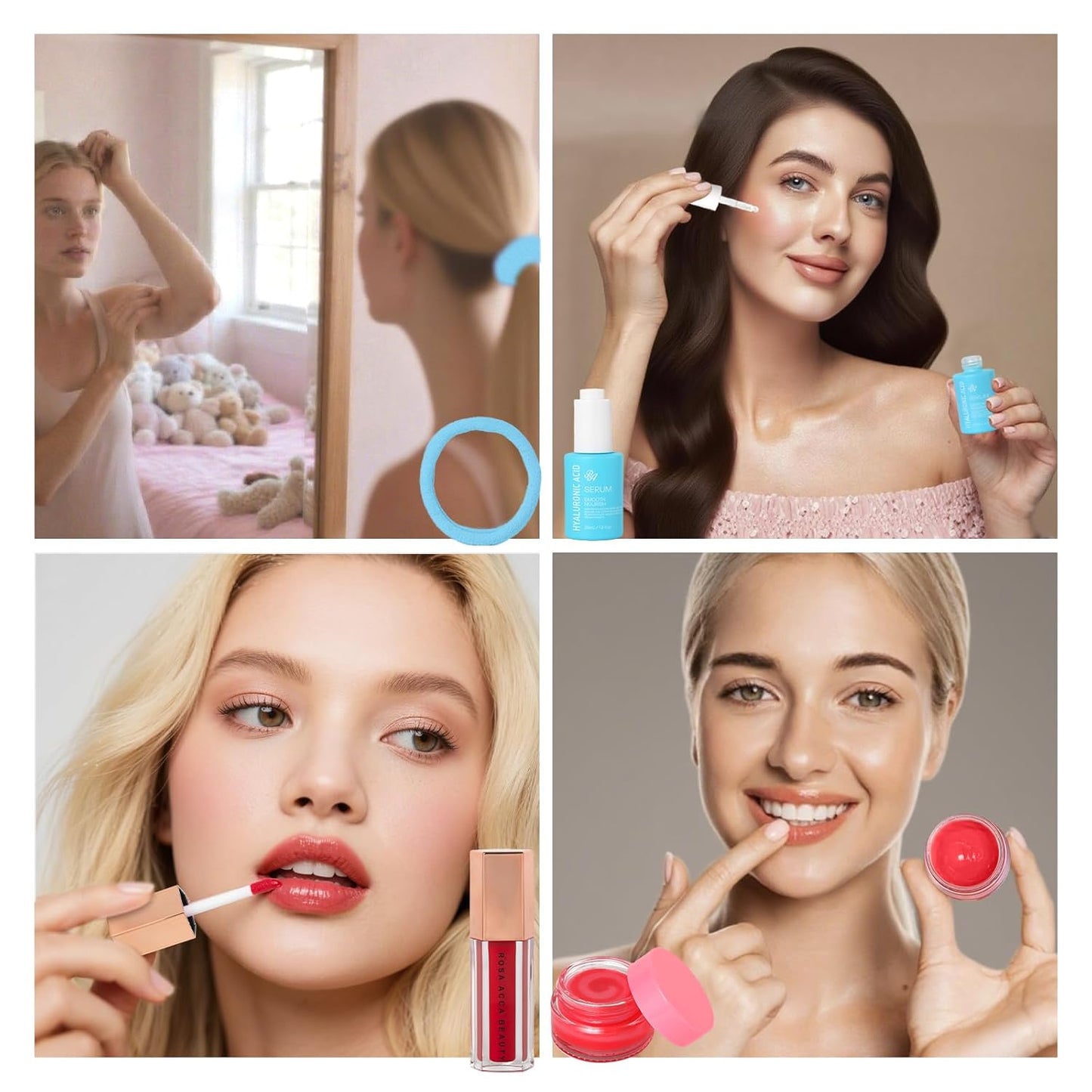 55 Pcs Face Sheet Masks Skin Care, Bio-Collagen Overnight Hydrogel Mask for Women & Men, Under Eye Patches, Gel Lip Mask, Lip Scrub, Face Serum, Christmas, Mother's Day, Valentine's, Birthday, Dad