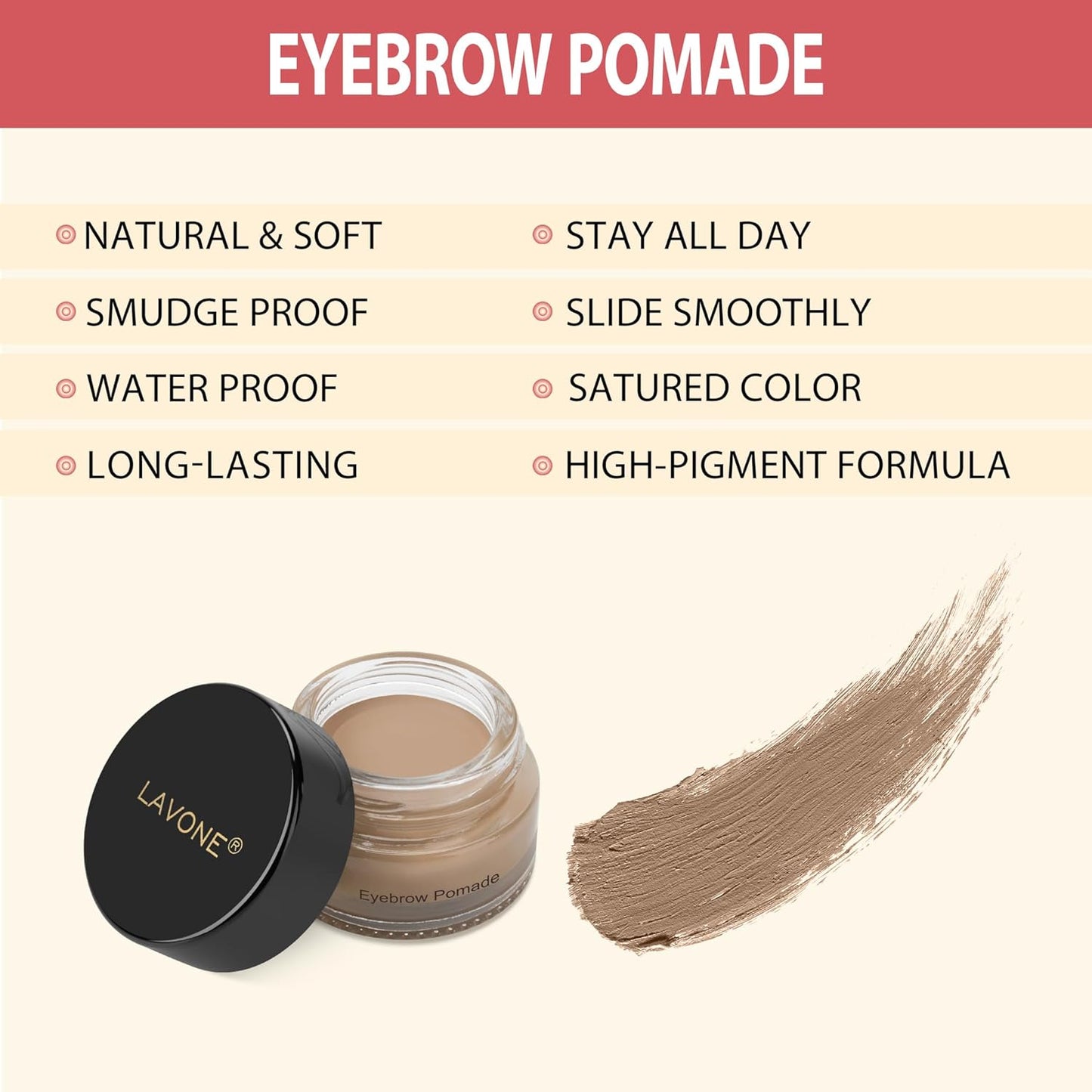 LAVONE Hair-Like Eyebrow Pen Makeup kit, Eyebrow Pencils for Women with Waterproof Microblading Eyebrow Pencil, Eyebrow Pomade, Eyeliner and Eyebrow Brush, Create Full, Natural Brows, Blonde