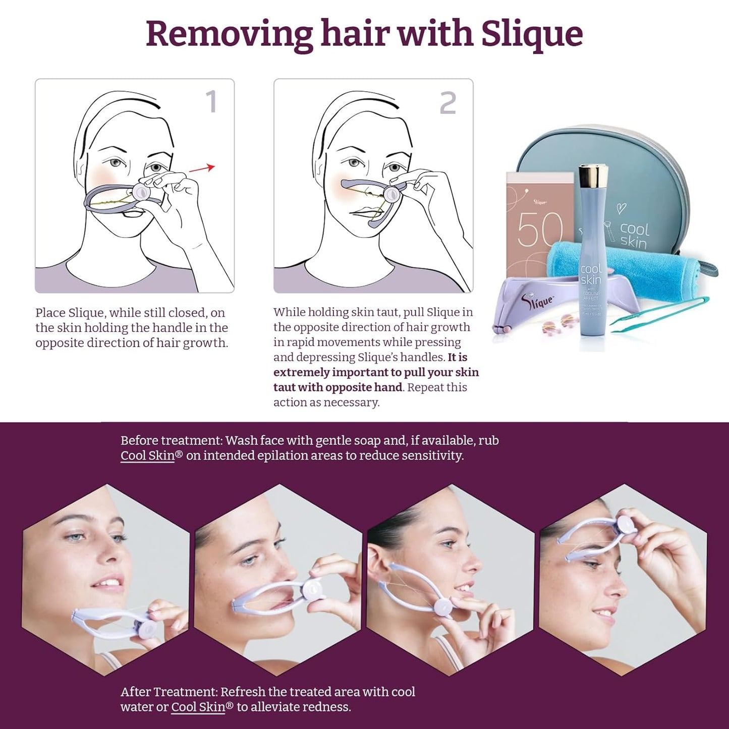 Facial Hair Removal for Women | Beauty Starter Gift Set | Face Hair Removal For Women | Hair Remover for Face Threading Tool | Skin Care Set Routine Kit | Skin Care Routine Kit For Women