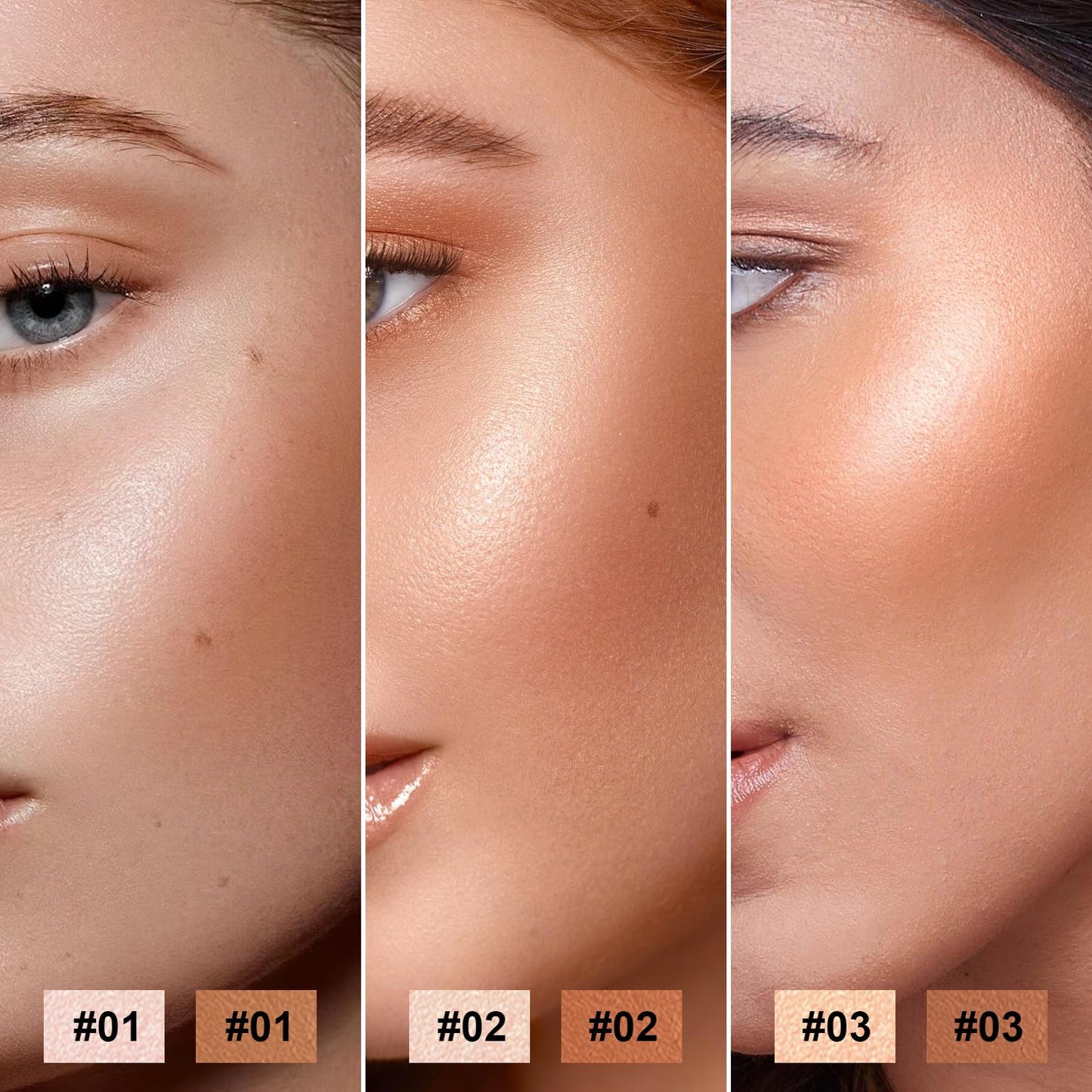 6 Colors Cream Contour Stick Makeup Contour Kit,Double-ended Cream Bronzer for Sculpt, Highlighter and Blush Stick Makeup Kit, Matte & Dewy Finish (SET C)