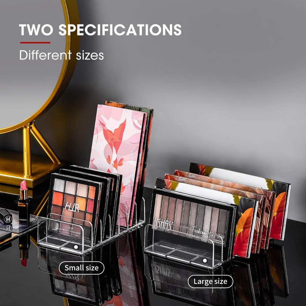 Eyeshadow Makeup Palette Cosmetic Organizer - Waterproof Eyeshadow Organizer for Eye Makeup Palette,Bathroom Countertop,7 Sections (1PCS-Small)