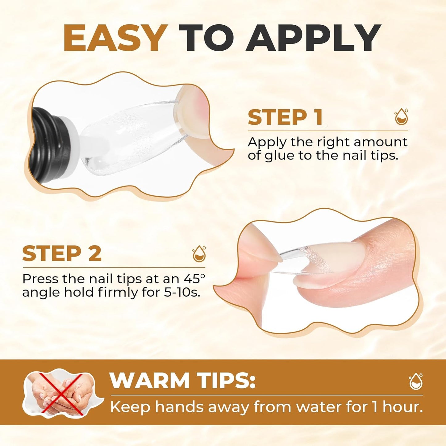 UNA GELLA Quick Drying Super Nail Glue for Press On Nails, Acrylic Nails & Nail Tips No Lamp Need Press On Nails Glue Drip Use with Opener（5ML） Long Lasting for DIY Nail Art