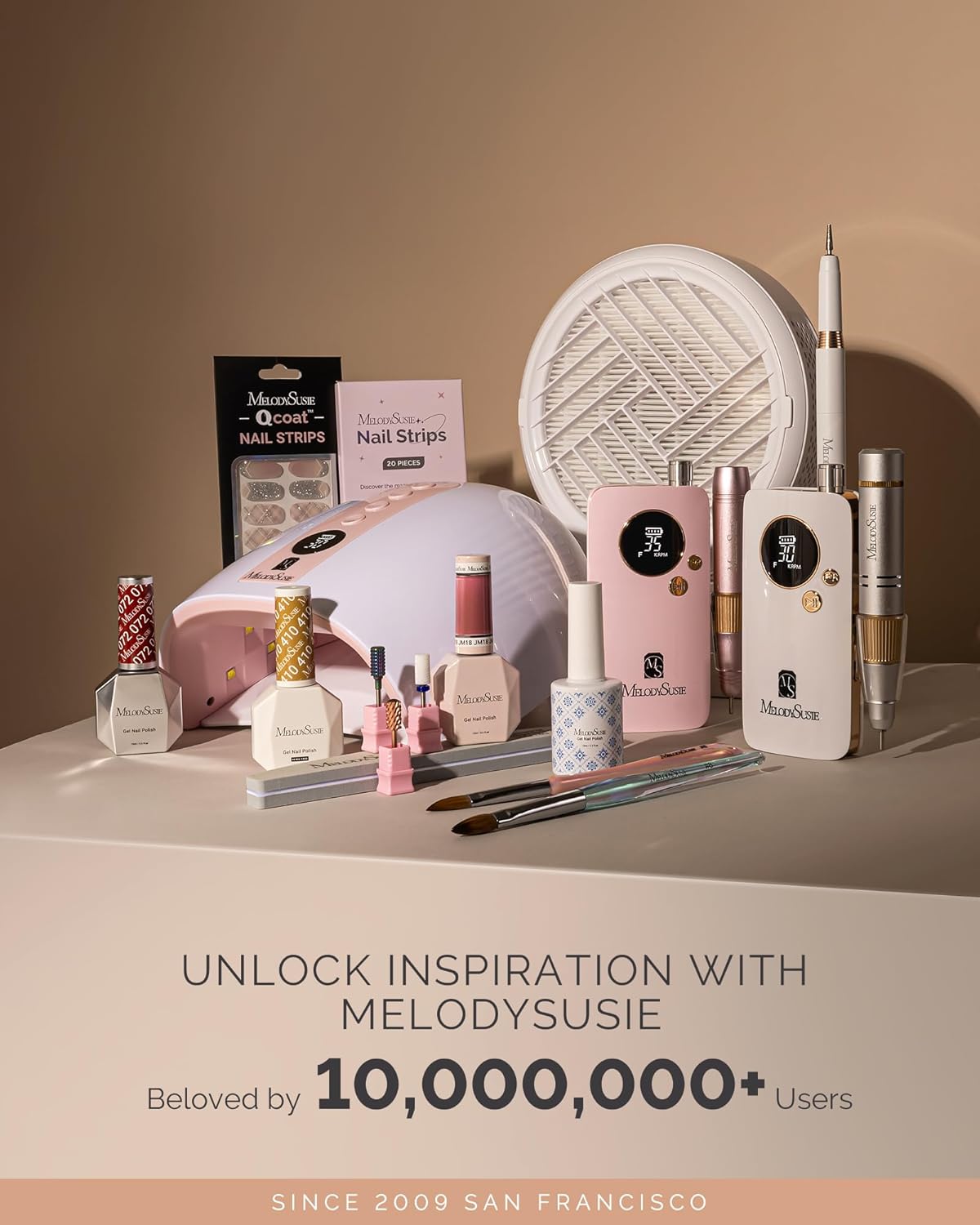 MelodySusie UV Nail Lamp, Plus30F UV Light for Gel Nails LED Nail Dryer with 3 Timer, Smart Sensor, LCD Display Fast Curing Gel Nail Polish Nail Art Tools Manicure Accessories-White