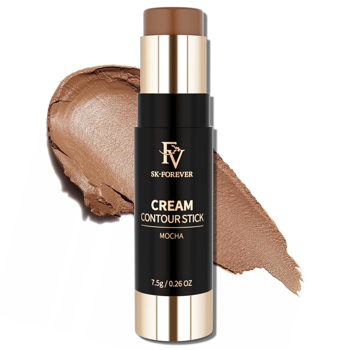 FV Contour Stick, Blendable & Smooth Cream Contour Stick with Natural Finish, Waterproof & Highly Pigmented Face Contour Makeup Stick for Beginners, Long Lasting & Cruelty-free, 02 Mocha