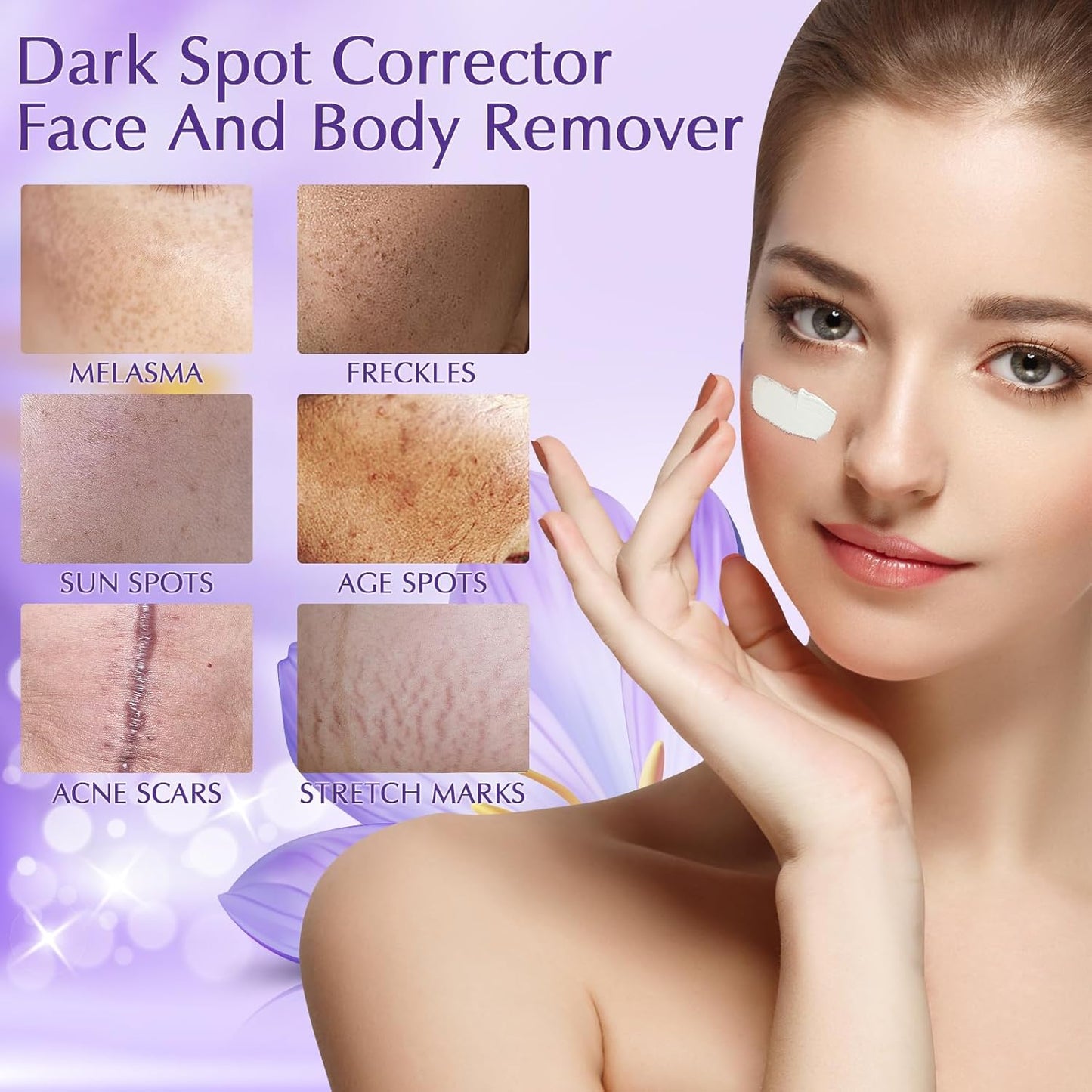 Dark Spot Remover for Face Cream, Dark Spot Corrector, Rapid Tone Repair Retinol Serum for Sun Spots, Age Spots, Skin Brown, Melasma Skin Care with Upgraded Formula Vitamin C for Women 1.7 Fl OZ