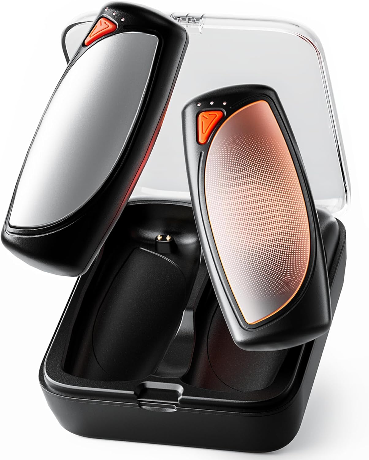 Hand Warmers Rechargeable 2 Packs, Double Sided Heating with AI Charging Case, 14000mAh Electric Hand Warmer Up to 36 Hours, Portable Heater Gifts for Christmas,Camping,Hunting