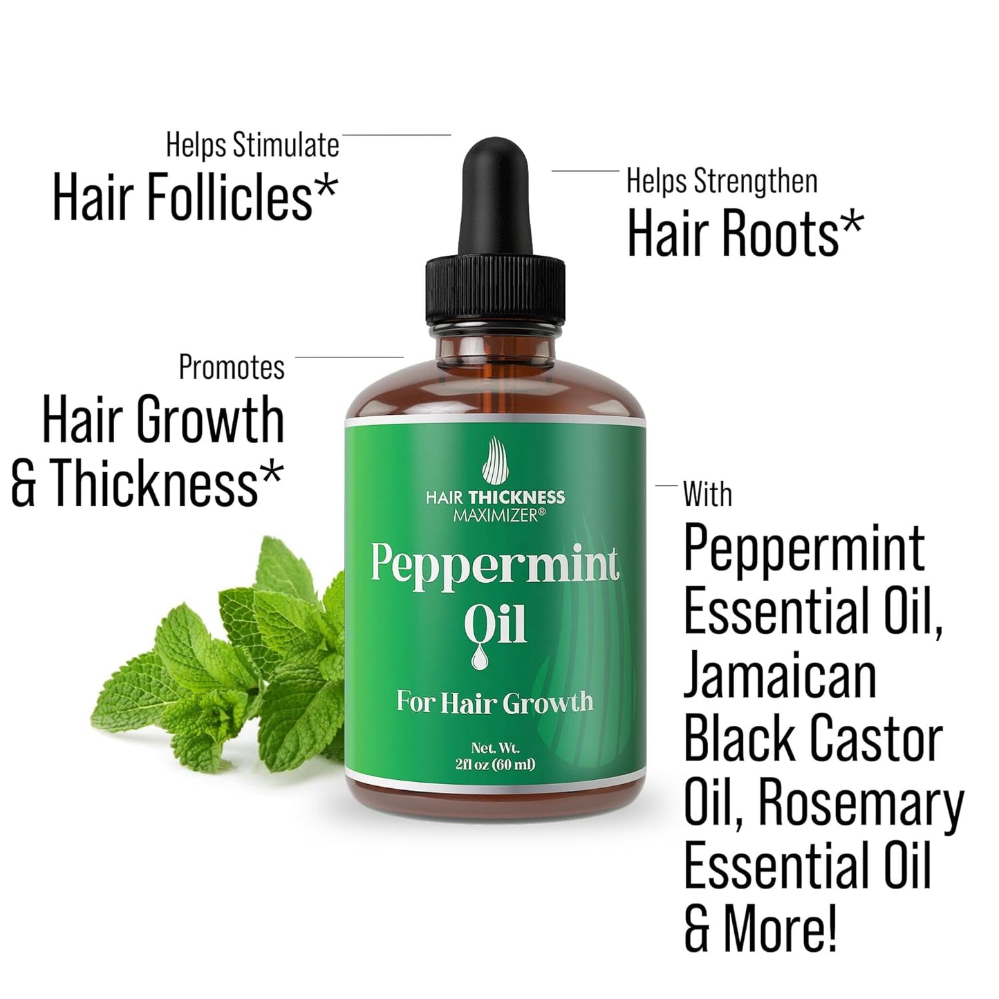 Peppermint Hair Growth Oil 2oz