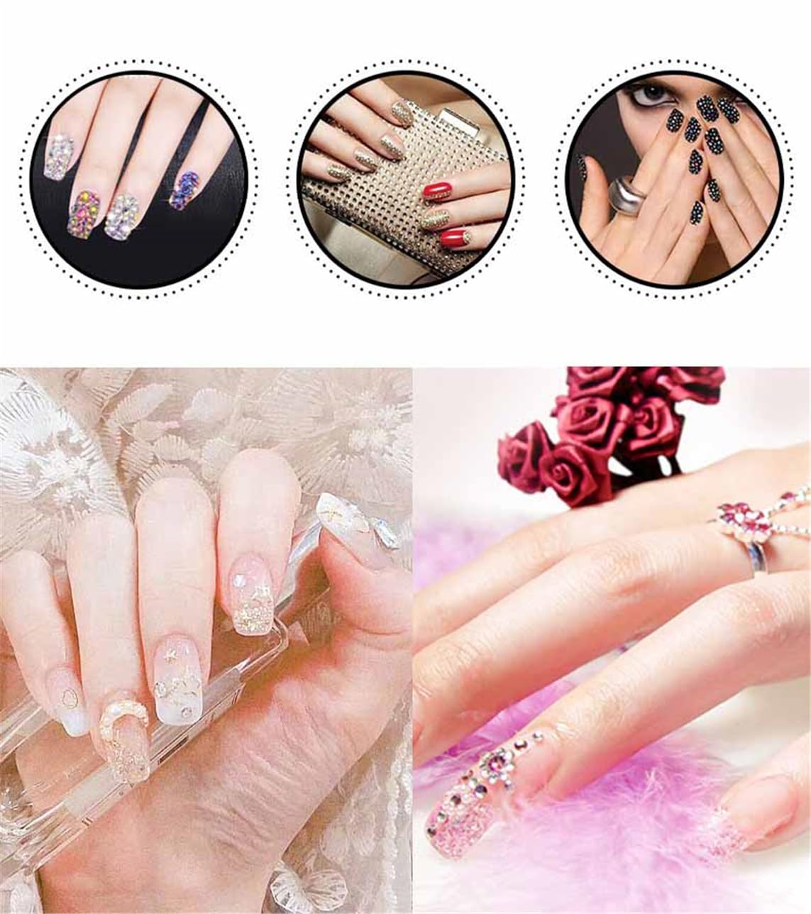 4500 Pcs SS12 3mm AB Flatback Rhinestones for Nails Art Crafts Glitter Round Shine Gems Crystals DIY Clothes Shoes （Sapphire AB）