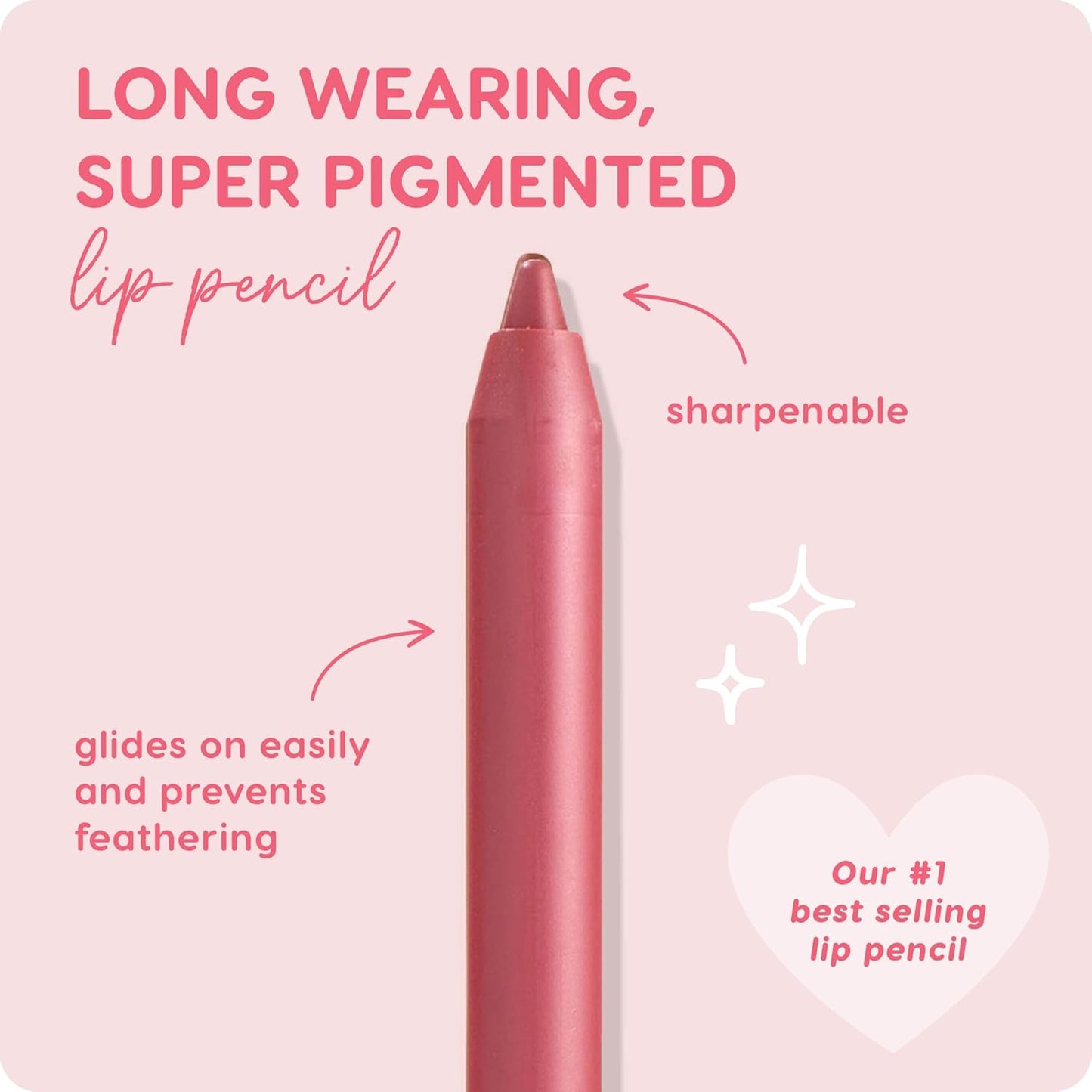 Colourpop Lippie Lip Pencil - High-Pigment, Long-Lasting Lip Liner - Sharpenable Lip Liner Pencil for High-Impact Lip Color - Vegan, Cream Formula with Precise Application - Shot Clock (0.04 oz)