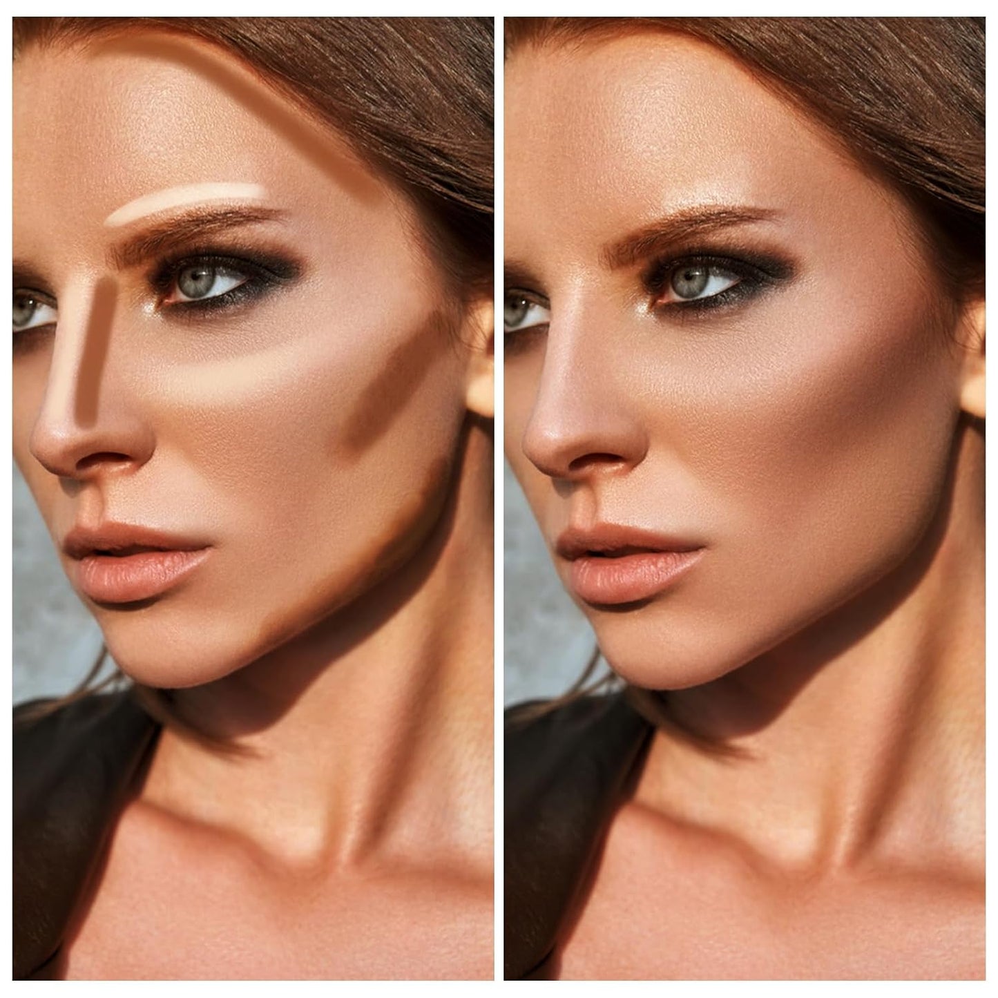 Boobeen 2 in 1 Contour Stick, Cream Bronzer Highlighter, Eyeshadow Pencil, Long-Lasting and Waterproof for All Areas of the Body