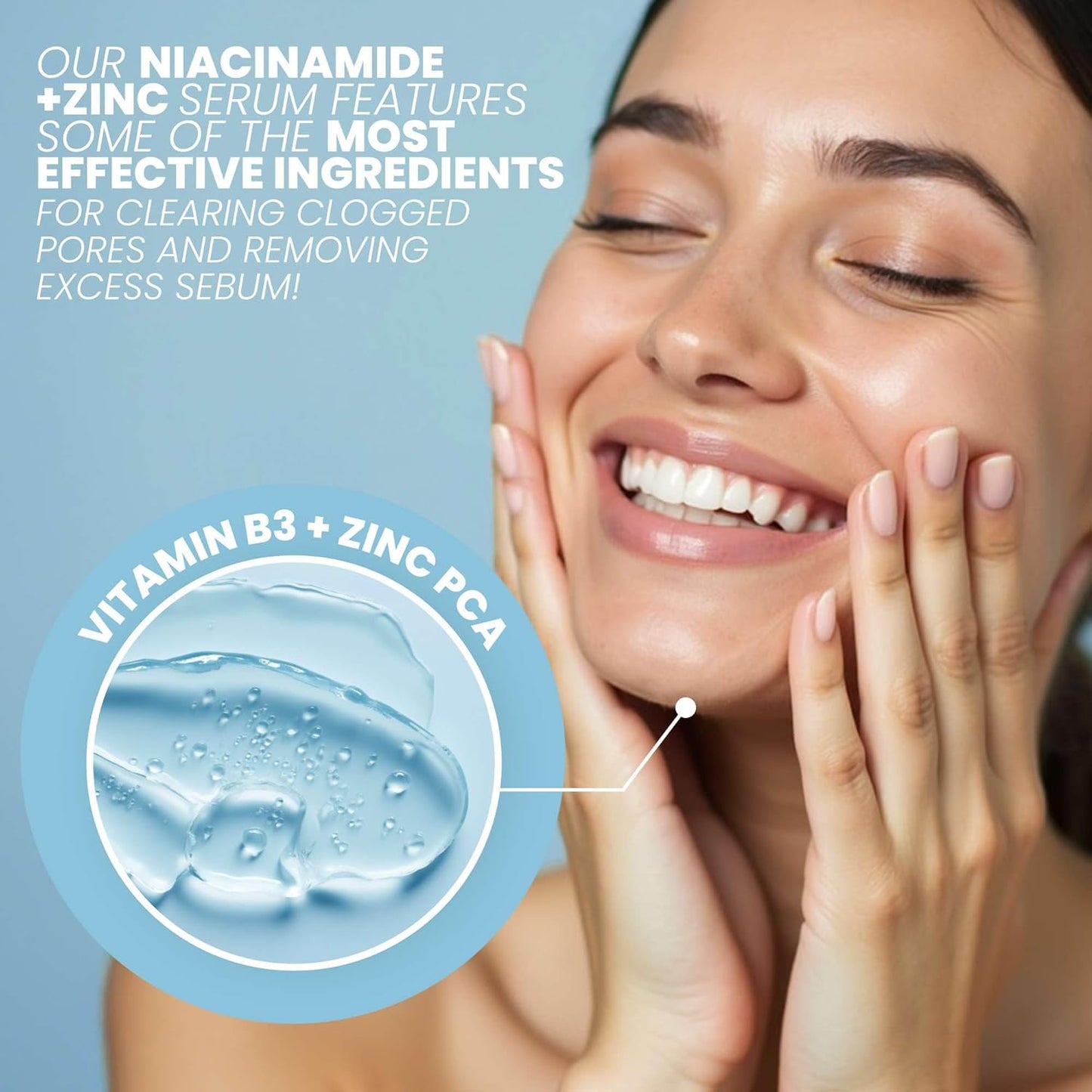 Eva Naturals Niacinamide 12% + Zinc Serum for Face – Dark Spot Remover, Pore Minimizer, Redness Relief, Hydrating Vitamin B3 with Botanical Hyaluronic Acid, Anti-Aging Serum for Clear Skin (2 Pack)