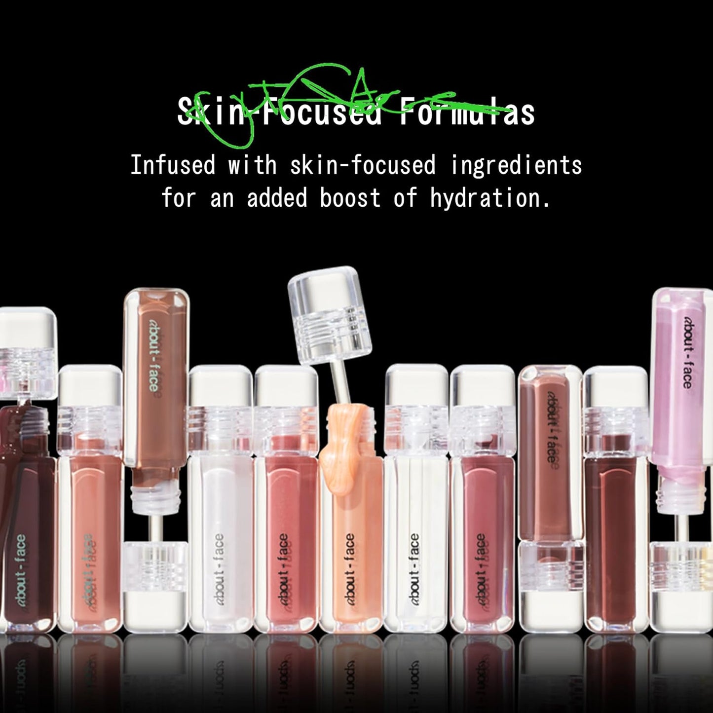 about-face Light Lock Lip Gloss Please Obey– Non-Sticky, High-Shine Lip Oil Gloss with Coconut Oil, Peppermint & Lavender – Vegan, Cruelty-Free, Clean Beauty – 0.21 oz (Iced Lavender)