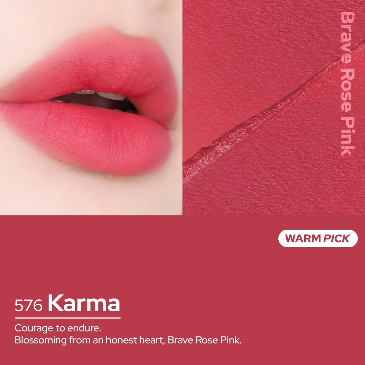Unseen Blur Lip Tint Long-Lasting Stain, Blendable 3.2g (Karma, 3.2)