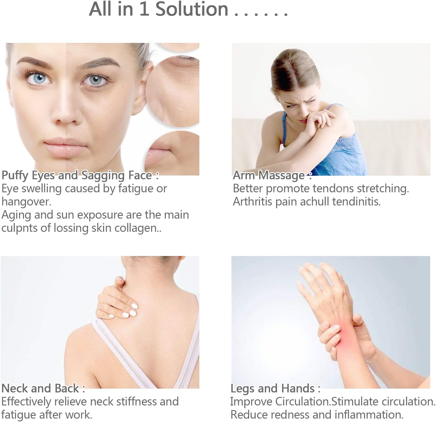 Ice Roller for Face,Cold Facial Massager for Eye Puffiness,Skin Care Tools for Migraine Relief and Blood Circulation (Blue)