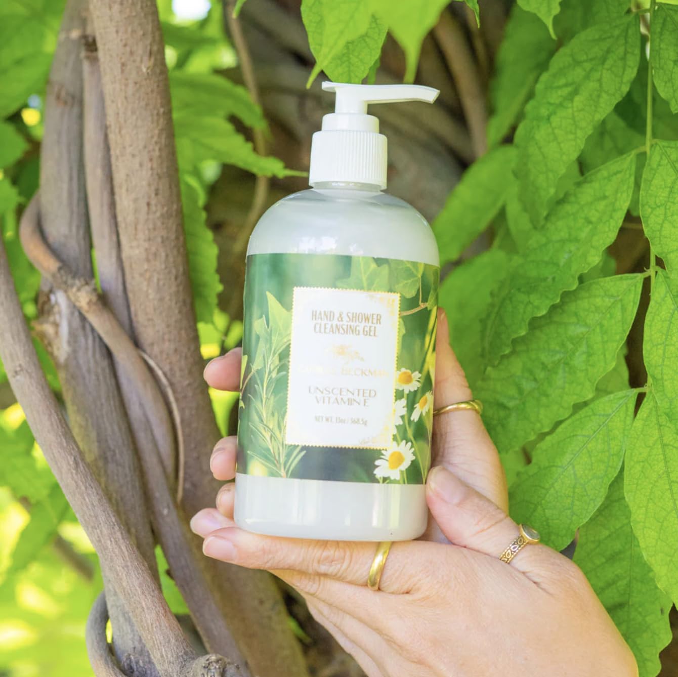 Camille Beckman Essentials Gift Basket, Vitamin E Unscented, Glycerine Hand Therapy 6 oz, Silky Body Cream 13 oz, Hand and Shower Cleansing Gel 13 oz, Glycerine Soap 3.5 oz