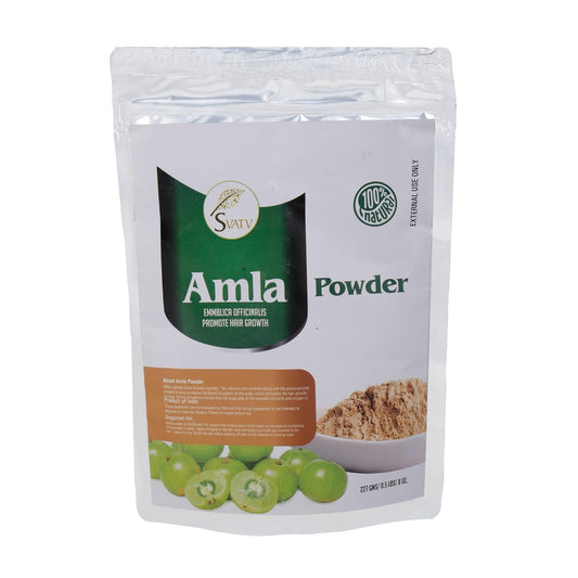 SVATV Amla Powder, Emblica Officinalis, Amalaki, Indian Gooseberry, 227g, 8 Ounce - Promotes Hair Growth, Strong & Long Hairs