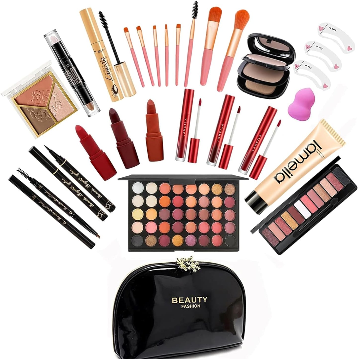 M Professional Makeup Kit, 31 Pcs All-in-one Makeup Kit,Makeup Kit for Women Full Kit,Makeup Gift Set for Women girls(HZJ-001)