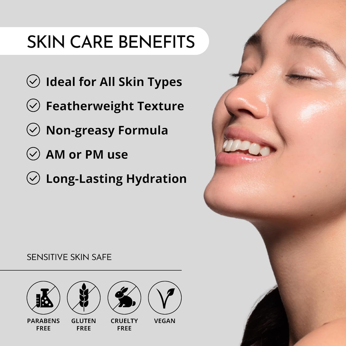 MAELOVE Plush Cream Lightweight Moisturizer, Unscented Hydrating Face Cream with Squalane, Hyaluronic Acid, For Oily and Sensitive Skin, Vegan, Made in USA, 2.0 fl oz