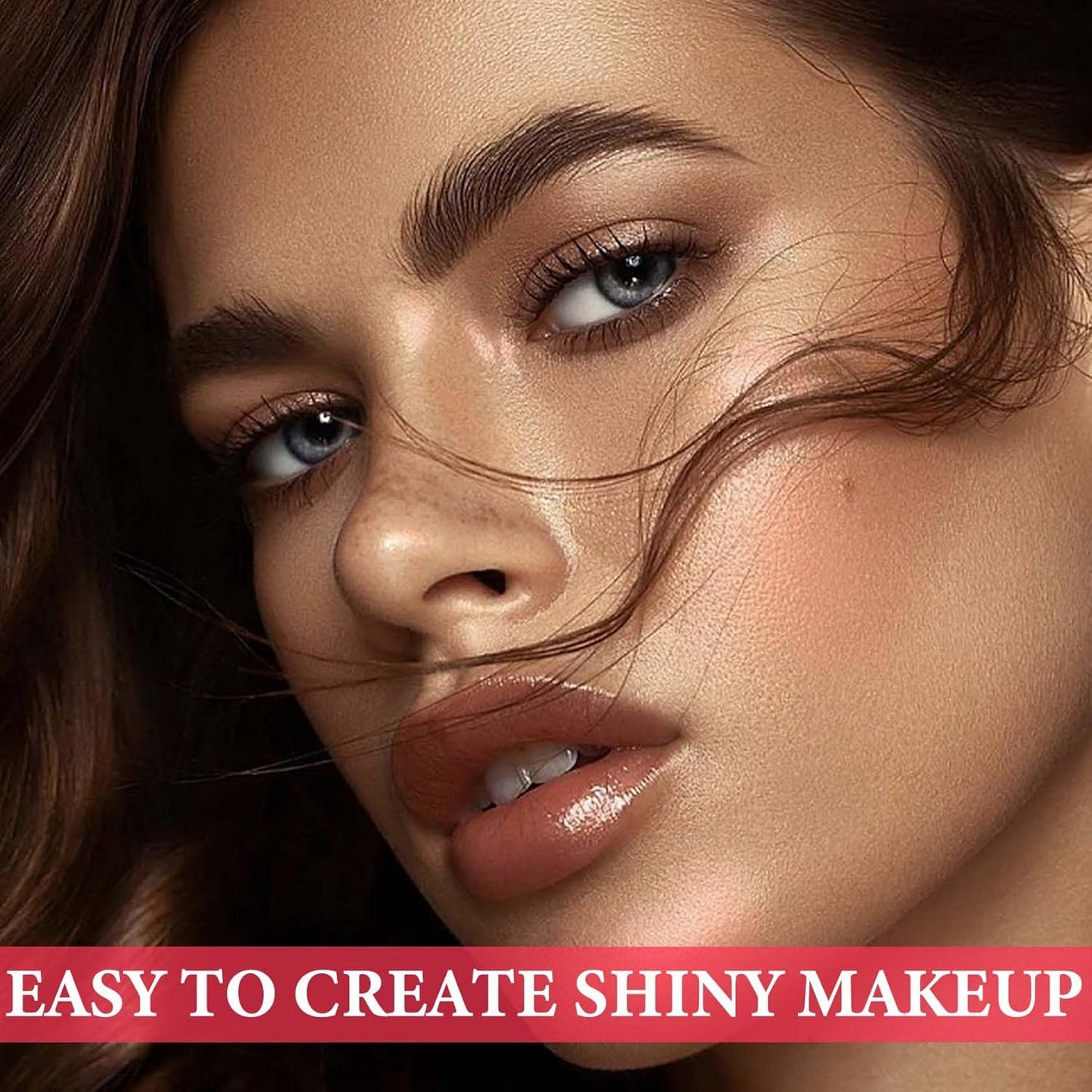 Face Glitter Blush Shimmer Waterproof Highlighter Blusher Powder,Facial Contour Corrector Long Lasting Glitter Illuminator Highlighter Palette Shimmer Highlight Makeup Palette(04#)