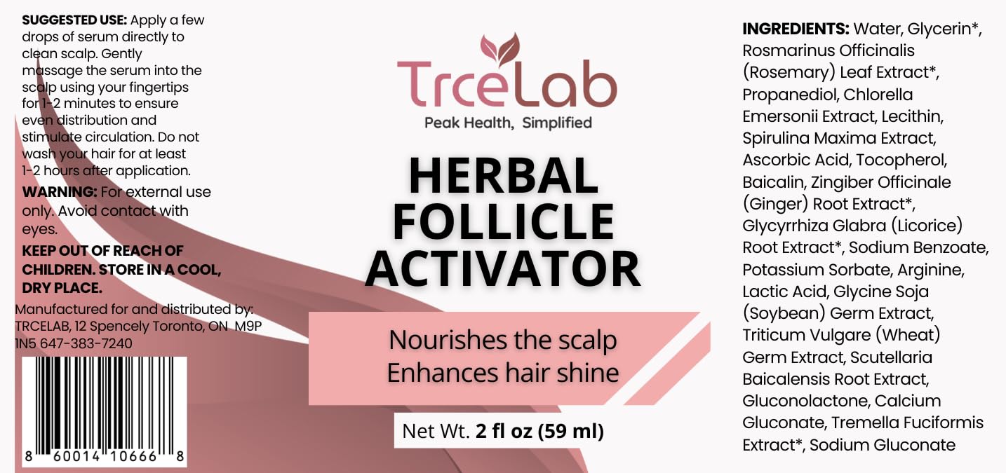 Herbal Follicle Stimulator – Botanical Scalp Serum with Rosemary & Ginger | Nourishing Hair & Scalp Treatment, 2 fl oz