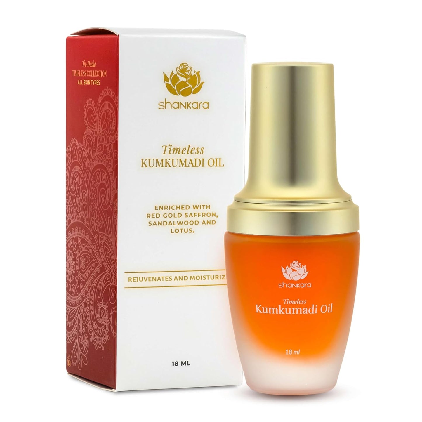 Shankara Kumkumadi Oil with Pure Saffron and Ayurvedic Herbs (Original Aroma 18ml)