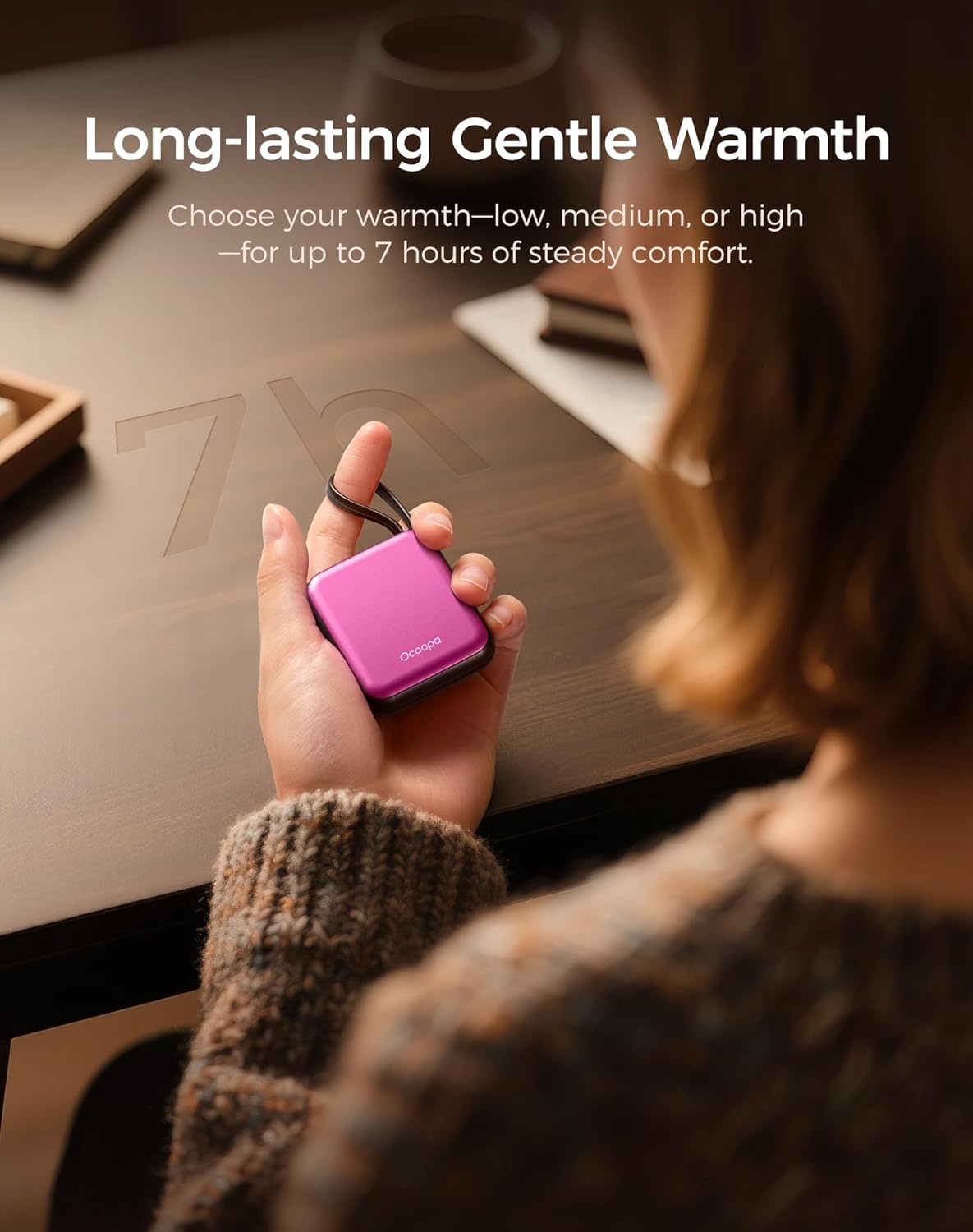 Ocoopa Hand Warmers Rechargeable UT5 Nano – Slim Electric Pocket Heater, Smart Temp Control, 14Hrs Battery, UL Safety, Artists in Bloom Design, Practical Gifts for Women, Christmas, Outdoor, Office