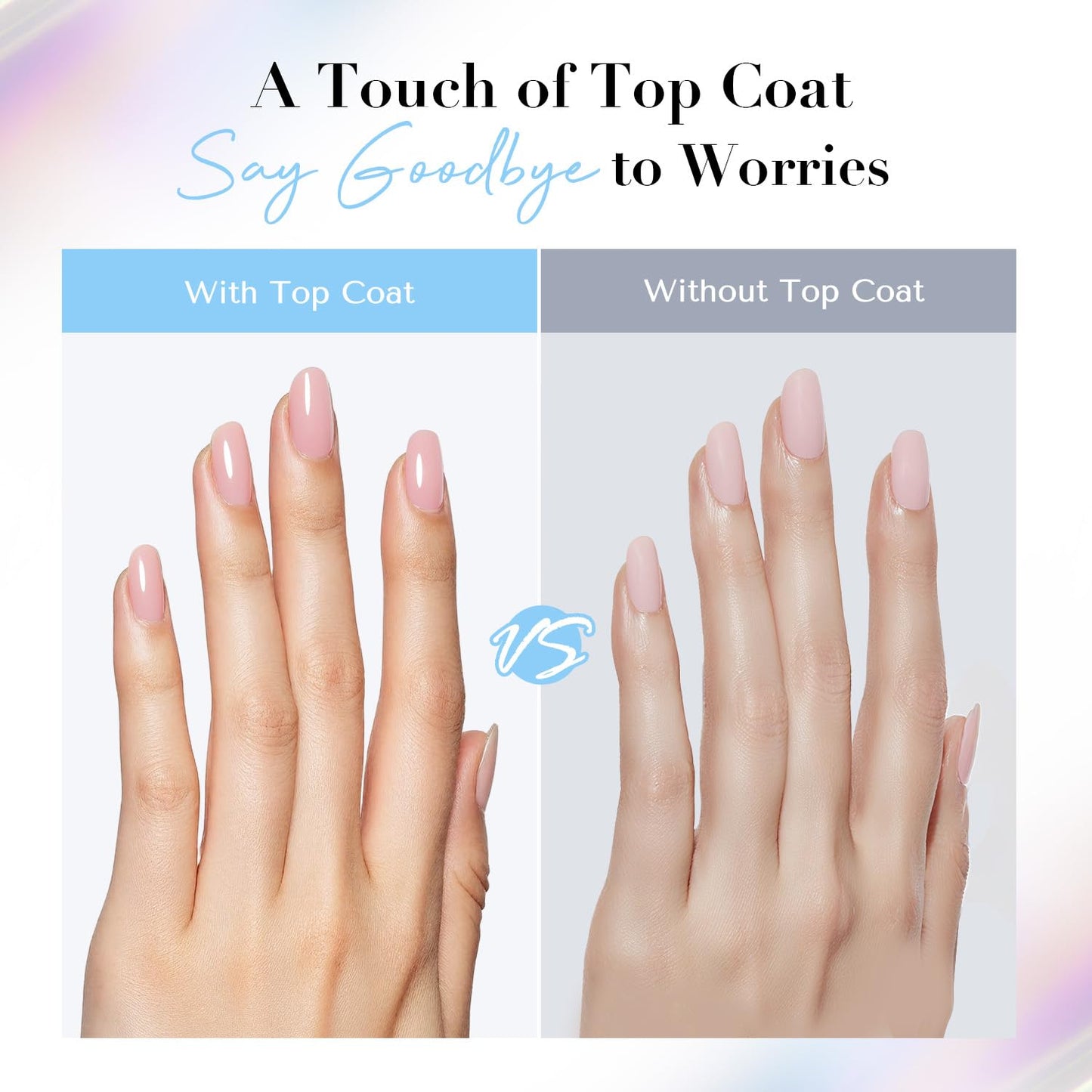 AZUREBEAUTY Natural Top Coat Nail Polish – Clear, Quick Dry, Long Lasting, Glossy Shine, Air Dry Formula, Smooth Finish, Nail Lacquer for Manicure & Nail Art, Salon-Quality