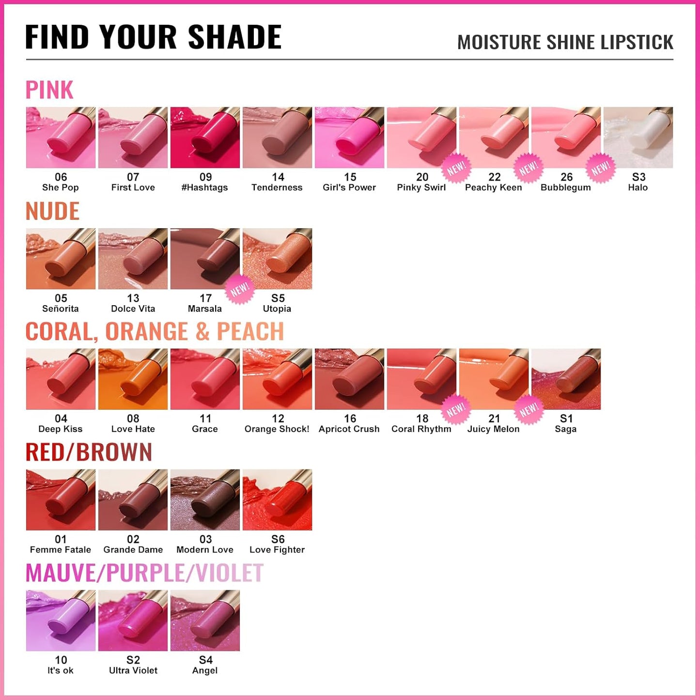 Oulac Moisturizing Shine Orange Red Lipstick for Women - 2 in 1 Orange Red Glossy Tinted Lip Balm, Hydrating Winter Lipstick for Dry Lips,Shine Juicy Finish Vegan 2.2g/0.07oz (12)