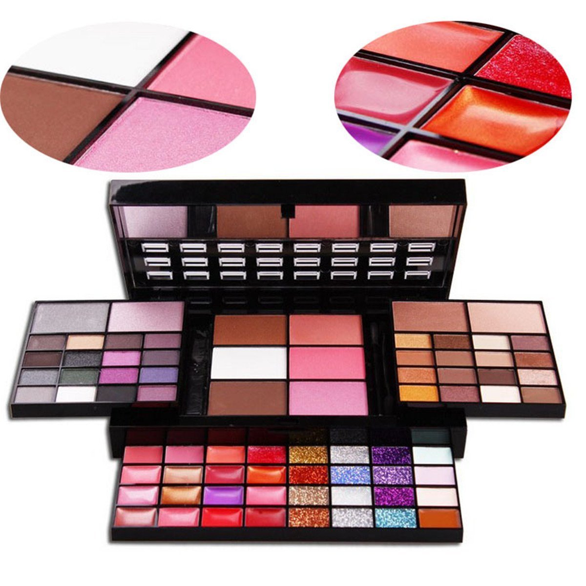 All in One Makeup Kit for Women Full Kit Girls Makeup Gift Sets Xmas Essential Bundle Include Eyeshadow Palette Lipstick Blush Concealer Eyeliner Mascara Foundation Brush Eyebrow Pencil