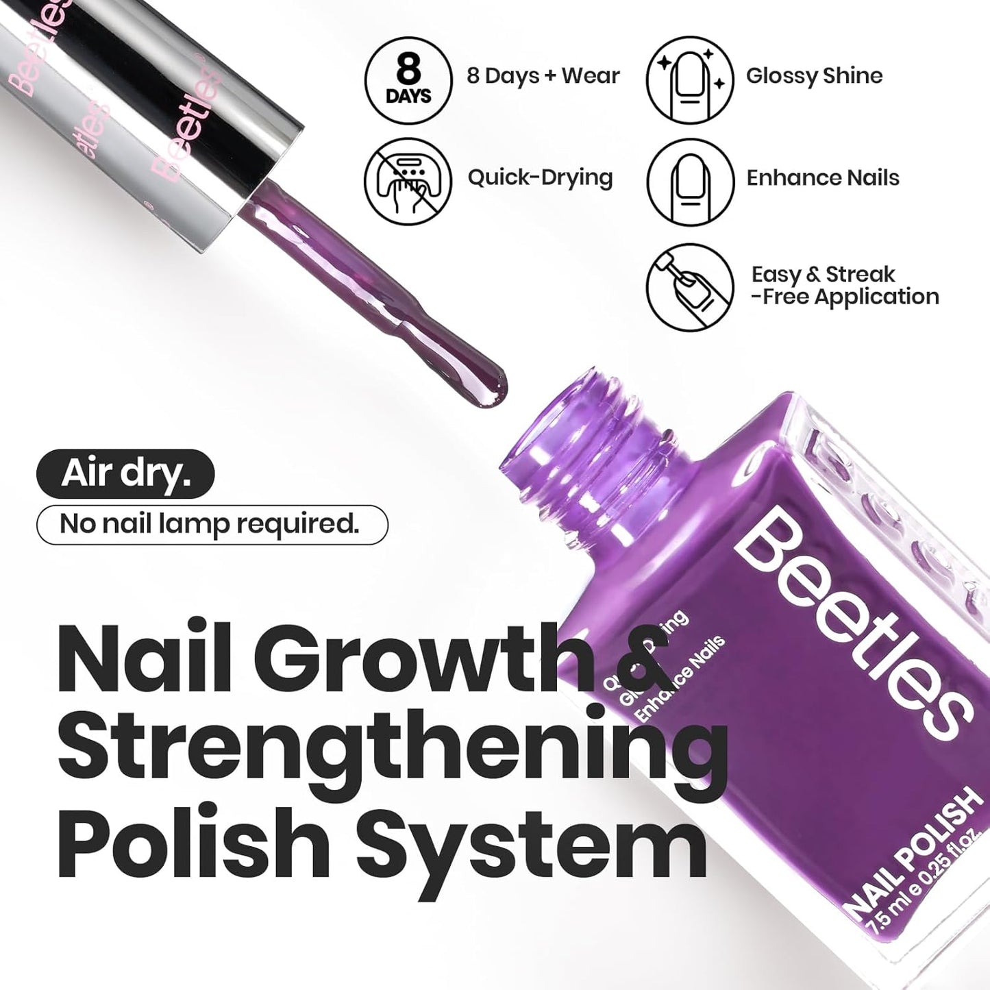 Beetles Christmas Nail Polish Set, 6 Colors Quick Dry Jelly Nail Polish Kit, Winter & Fall Sheer Jelly Syrup Nails Enchanted Night Gifts for Women Salon DIY Manicure Kit