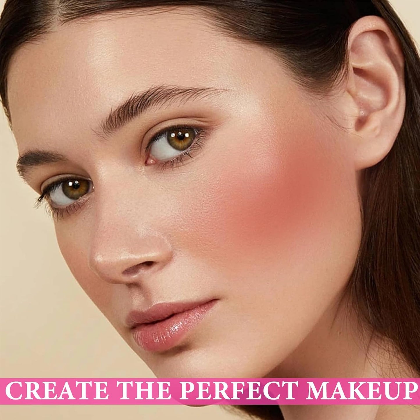 3 Pcs Cream Blush Stick Set,Face Shadow Shading Stick Long Lasting Non-greasy Blush Stick for Women,Lightweight Concealer Waterproof Face Contouring Makeup Pen for Cheek & Lips & Eyes(04#,05#,06#)