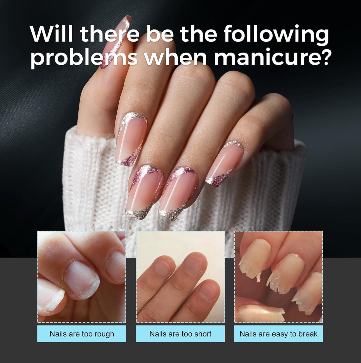 TOMICCA Medium Coffin Nail Tips Acrylic Nails 240Pcs Acrylic Nail Kit 15 Sizes Clear Nails Pre-shaped Gel Nail Tips for Nail Extensions Home DIY Salon