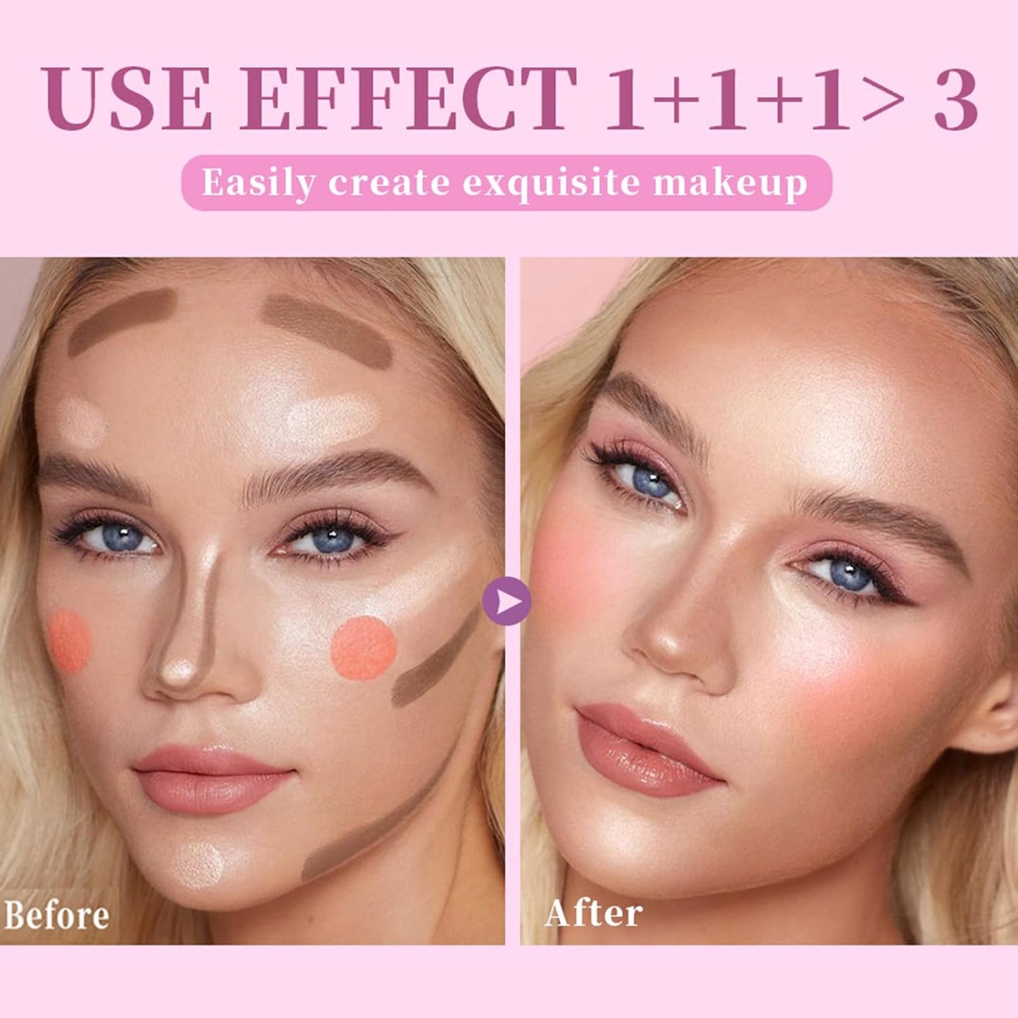 Soft Liquid Contour Stick, Liquid Face Bronzer Stick Built-in Sponge Tip, Cool Toned Liquid Contour for Women and Girl, Lightweight Blendable Cream Bronzer Stick Makeup,06 Brown