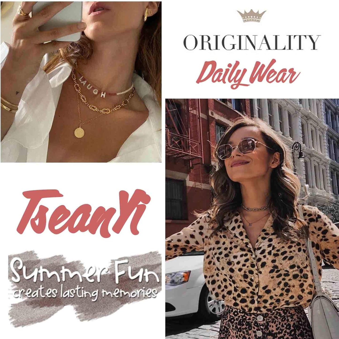 Bohemian Star Necklace Choker Small Flat Star Pendant Necklace Celestial Chain Necklace Jewelry for Women and Girls