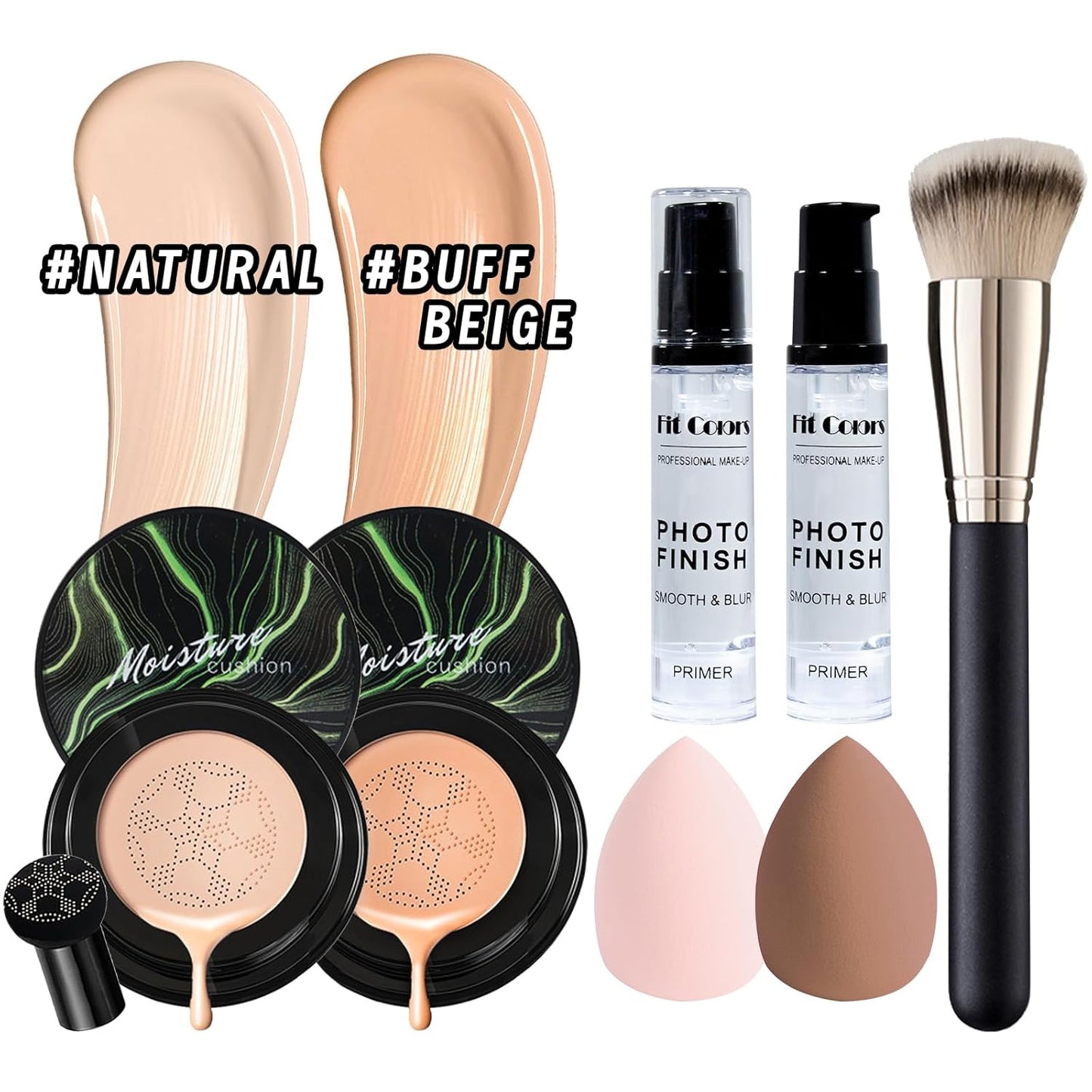 Makeup Set Present Multipurpose Makeup Kit for Women Girls Teens,- CC Cream Foundation Eyeshadow Primer Counter Stick Concealer Lip Gloss Eyeliner Pencil Mascara Makeup Brush & Sponges