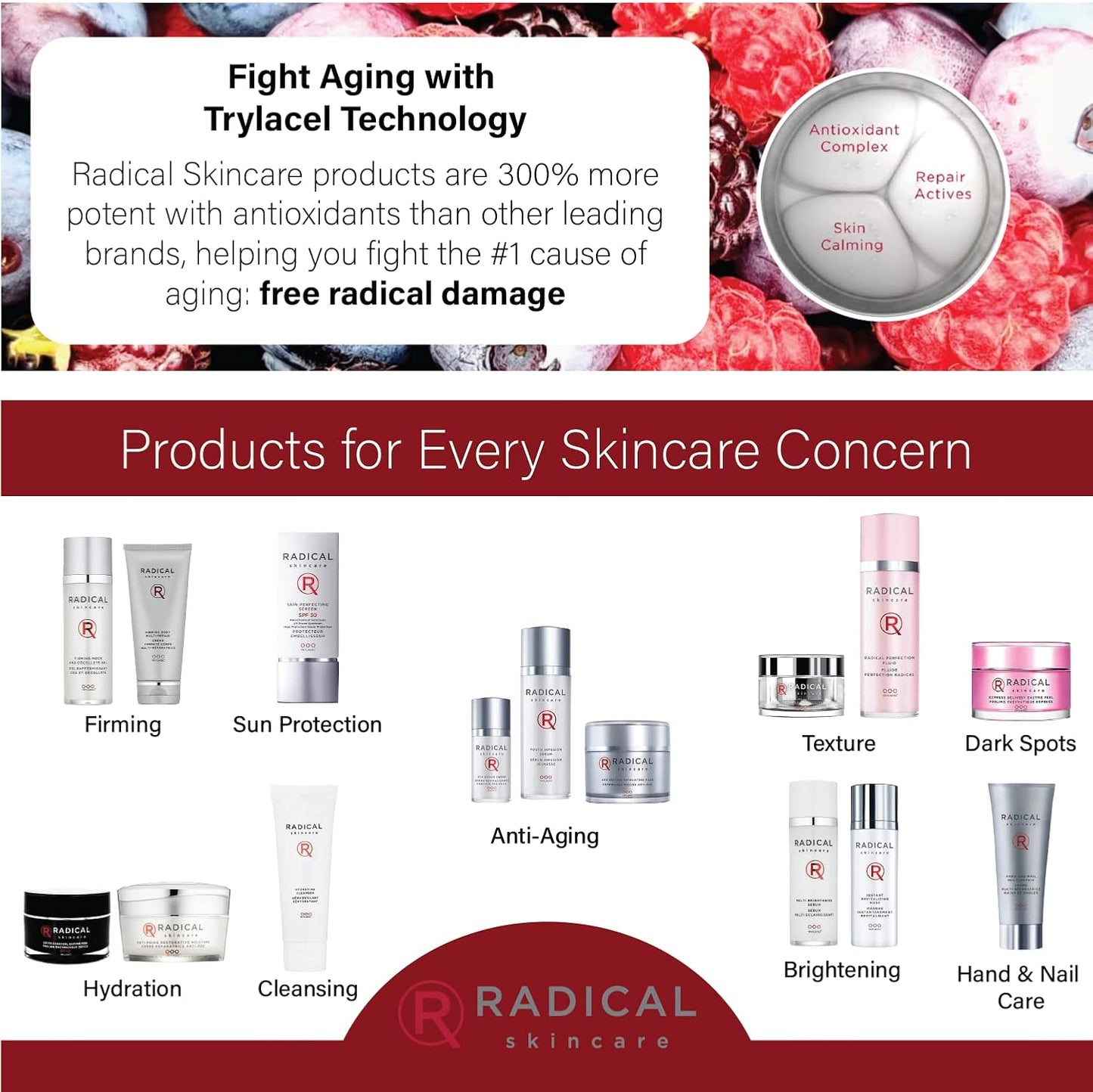 Radical Skincare Eye Revive Creme - 4 in1 Anti-Aging Solution Combats Wrinkles, Dark Circles, Puffiness, & Fine Lines - For All Skin Types Including Sensitive Skin - Paraben & Cruelty Free (0.5 Fl Oz)