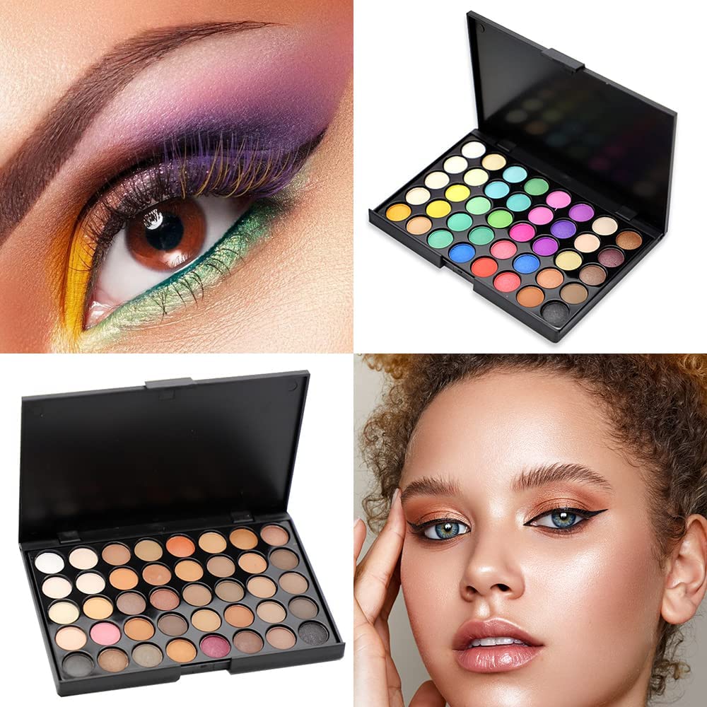 Eyeshadow Palette 40 Color Makeup Palettes Matte Eyeshadow Waterproof Makeup Mixer Palette Make-up For Women Beauty (Type A)