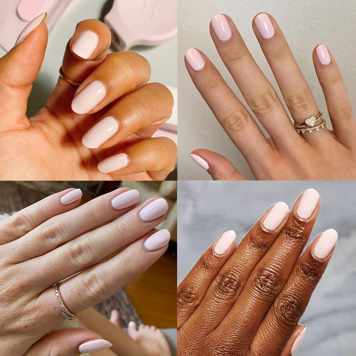 Olive & June Long Lasting Nail Polish | Plump Gel-Like Finish No Lamp Needed | Lasts up to 10 days | Salon-Quality Color at Home | 15-Free, Vegan & Cruelty-Free Chip-Resistant Shine | GH Baby Pink