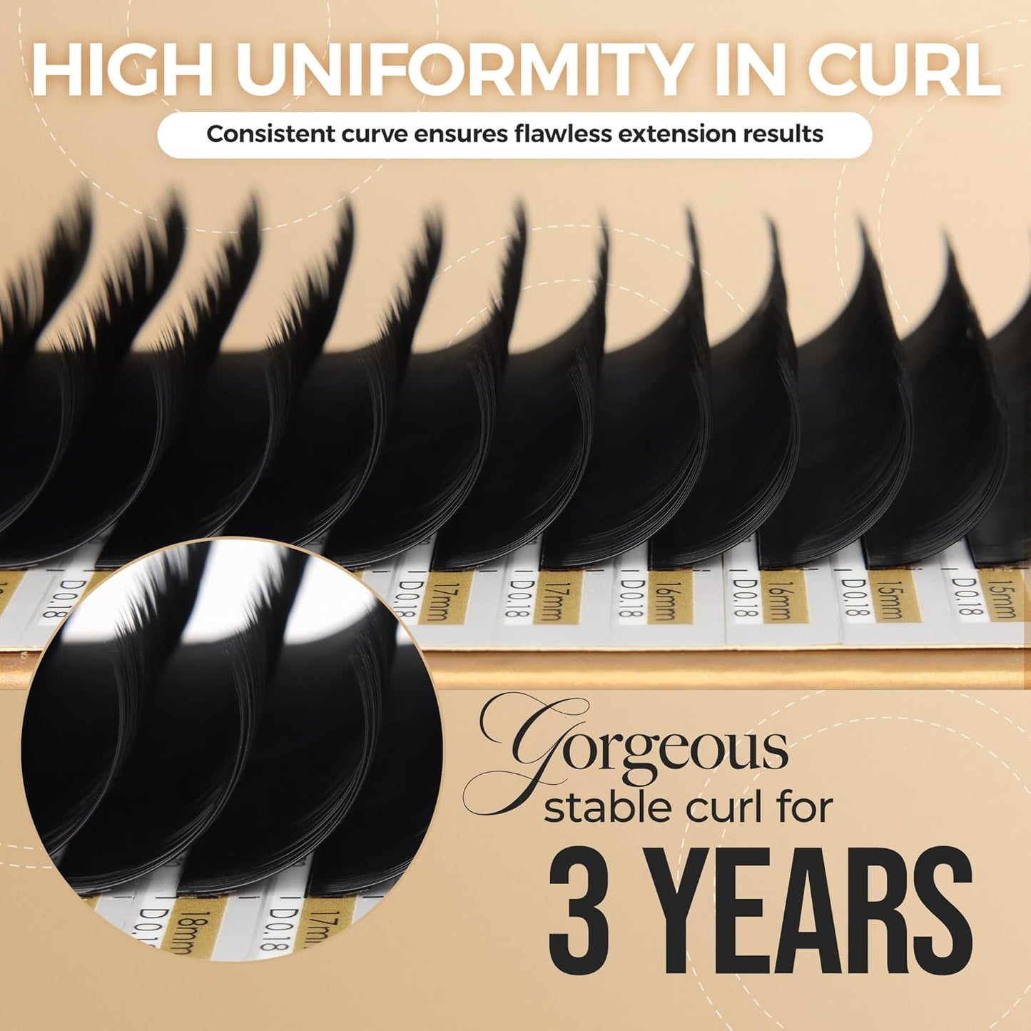 LASHVIEW Individual Eyelash Extensions, Premium Mink Lashes, 0.15 Thickness C Curl 11mm, Soft Application-Friendly, Natural Semi Permanent Eyelashes