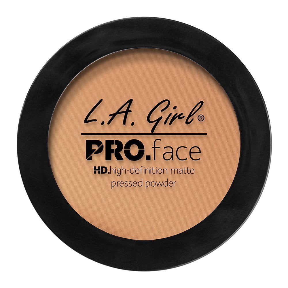 L.A. Girl Pro Face HD Matte Pressed Powder, Warm Honey, 0.25 Ounce (Pack of 3) (GPP607)