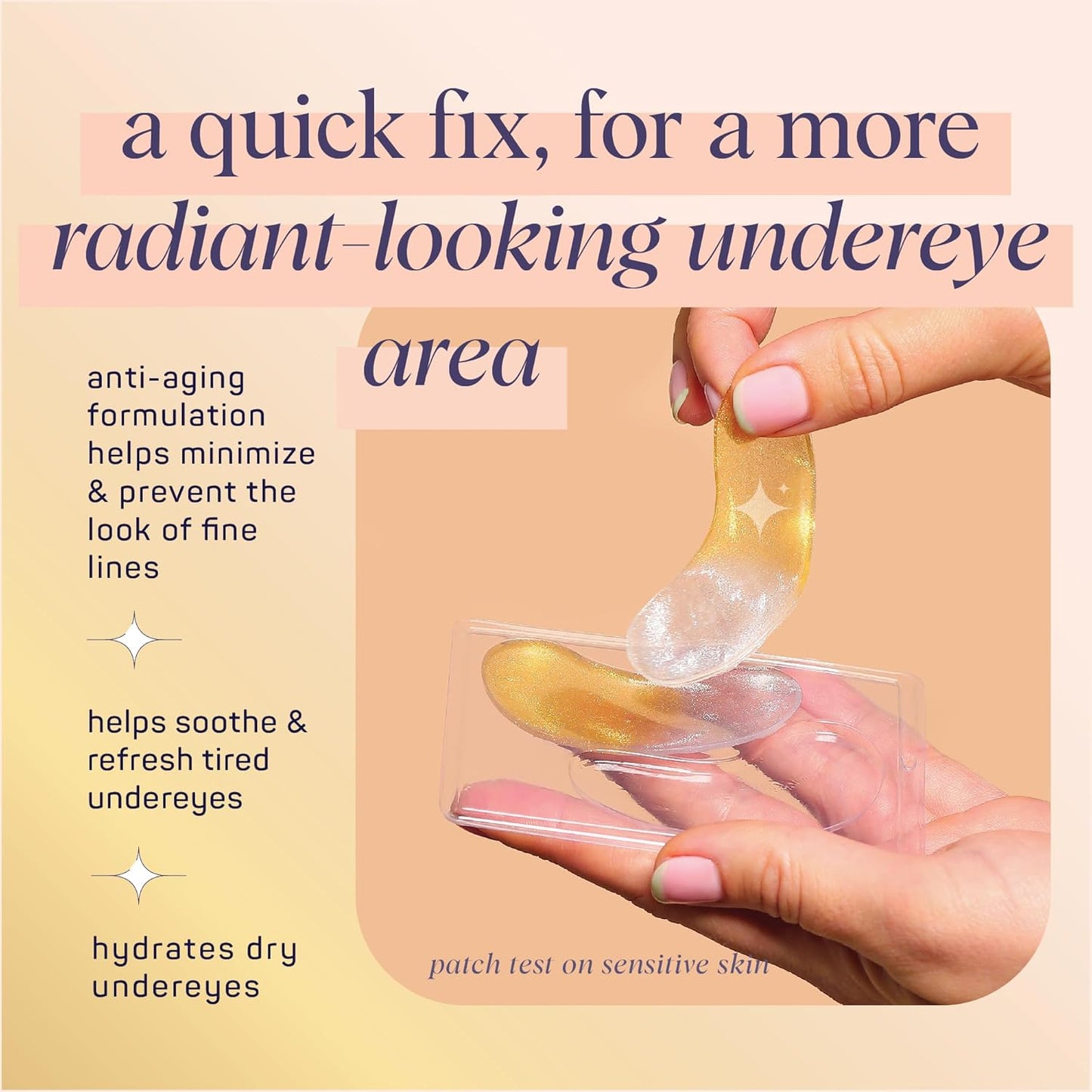 SpaLife Beauty Anti-Aging Under Eye Masks – Hydrogel Eye Patches for Fine Lines, Dryness, & Dullness with 24K Gold, Colloidal Silver – 2-in-1 Skincare Treatment – 24 Pairs