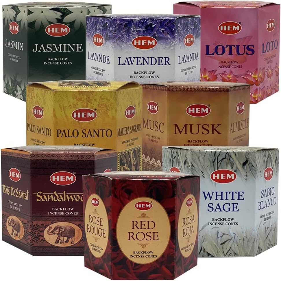Variety Backflow Incense Cones for Waterfall and Mat Bundle Inciensos Aromaticos|Incienso|Inciense|Insienso