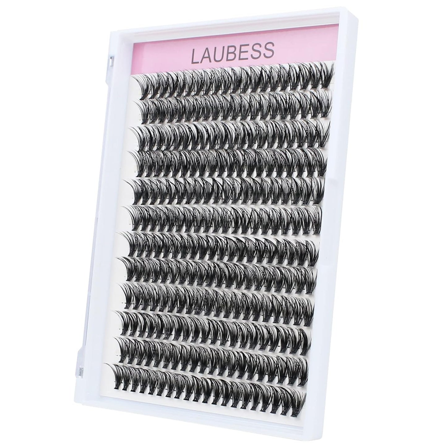 Eyelash Clusters LAUBESS Lash Clusters Individual Lashes Cluster Eyelash Extensions DIY at Home Waterproof Cluster Lashes (40D-D-11)