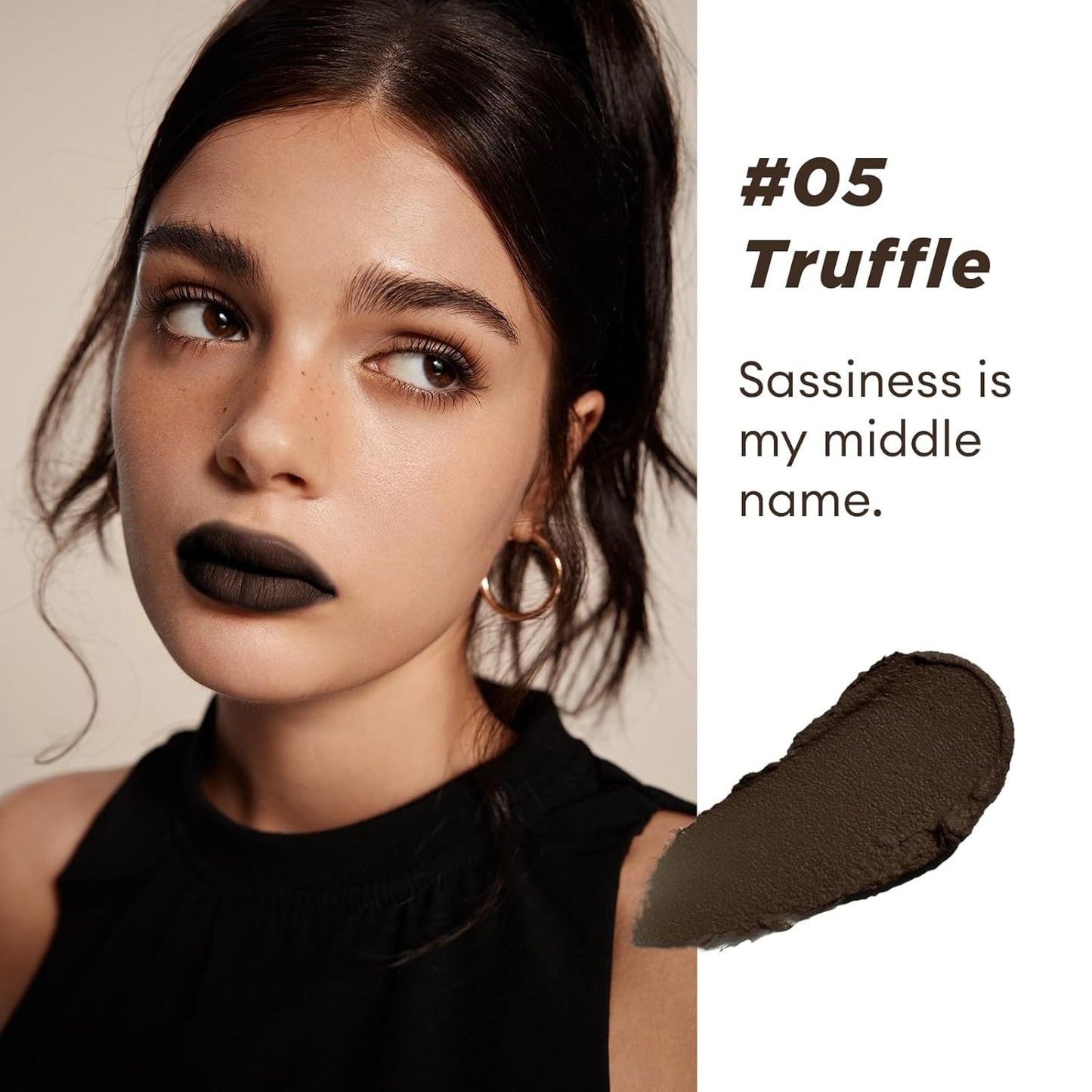 ITY Velvet Matte Finish Lip Stain-Mousse Textured Lip Clay, Red Shade, Conceals Lip Lines, Rich Pigment Lip Tint Lipsticks, 0.14 oz (4g) in Earthy, Truffle.