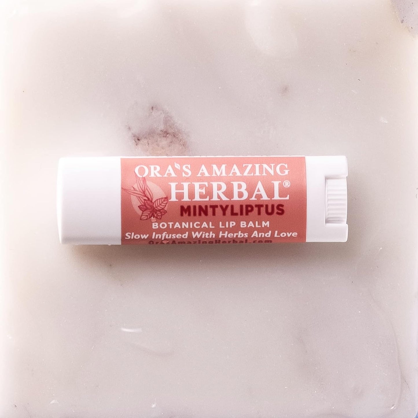 Natural Lip Balm, Herbal Infused, Mintyliptus Peppermint Eucalyptus, Calendula Lip Balm, Ora's Amazing Herbal