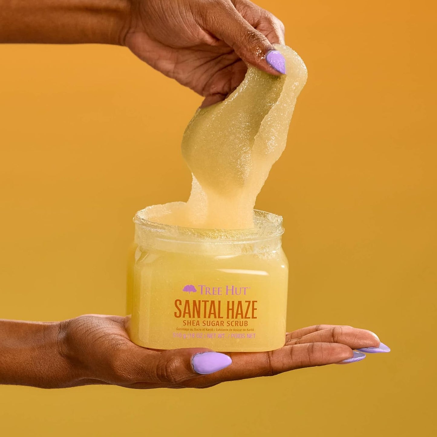 Tree Hut Santal Haze Shea Sugar Scrub | Exfoliating Body Scrub Removes Dead, Dry Skin for a Soft & Hydrated Feel | Nourishing Essential Body Care | 18 fl oz.